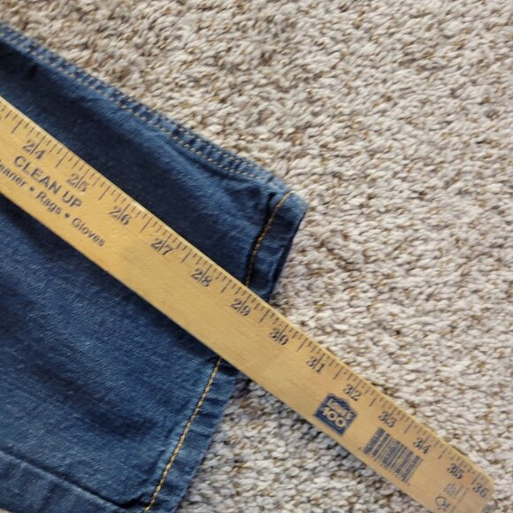 Levis 514 Jeans Mens 38x30 Blue Straight Denim Dark Wash - Picture 3 of 6